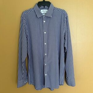 Mizzen + Main Leeward Collection Long sleeve  Shirt Stretch fabric  Size X-Large